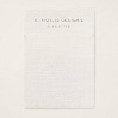 シンプルホワイトリネン（画像）ネックレスディスプレイホルダー (正面)