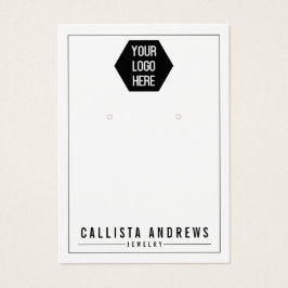 シンプルホワイトロゴのイヤリング表示カードを追加