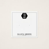 シンプルホワイトロゴのイヤリング表示カードを追加 (正面)