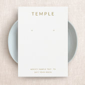 シンプルホワイトロゴのイヤリング表示カードを追加