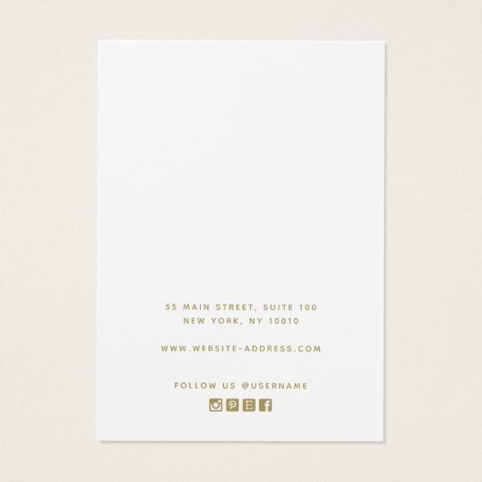 シンプルホワイトロゴのイヤリング表示カードを追加 (裏面)