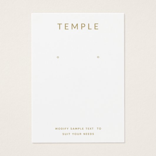 シンプルホワイトロゴのイヤリング表示カードを追加 (正面)