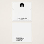 シンプルホワイトロゴのネックレス表示カードを追加 (正面&裏面)