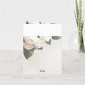 シンプルホワイトロ結婚ーズサンキューカード サンキューカード (裏面)