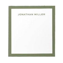 シンプルホワイト海軍タイポグラフィ ノートパッド