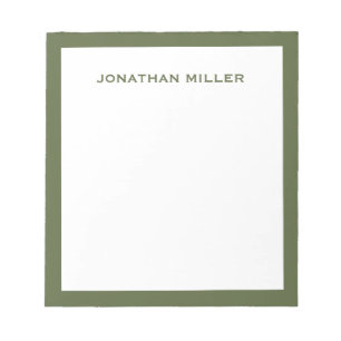 シンプルホワイト海軍タイポグラフィ ノートパッド