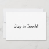 シンプルホワイト"引っ越しました"カード(リトルハウス付) (裏面)