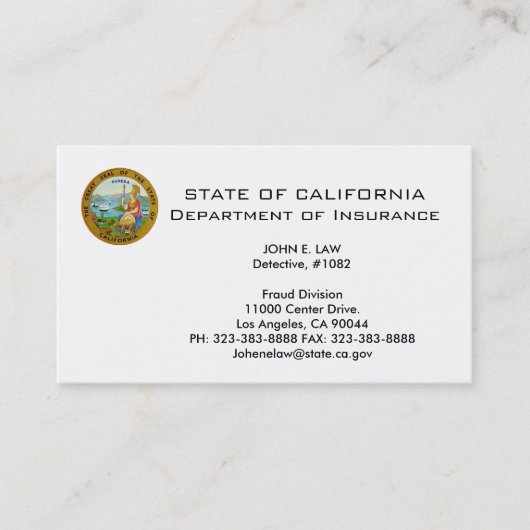 シンプルホワイトLEO名刺 名刺 (正面)