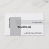 シンプルホワエレガントイトグレースタイルプロフェッショナル 名刺 (正面)