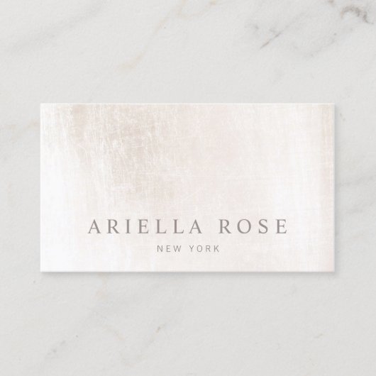 シンプルホワエレガントイトマーブルアポイントメント 予約カード (正面)