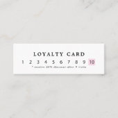 シンプルホワエレガントイトローズ美しいロイヤリティ ロイヤリティカード (正面)