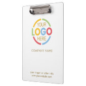 シンプルホワカスタムイトと金ゴールド会社のビジネスロゴ クリップボード (左)