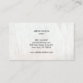 シンプルホワモダンイトウッドプロフェッショナル 名刺 (裏面)