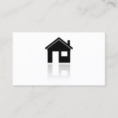 シンプルホームアイコン不動産仲介業者名刺 名刺 (裏面)