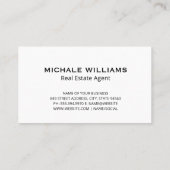 シンプルホームロゴ |古いヴィンテージ背景 名刺 (裏面)