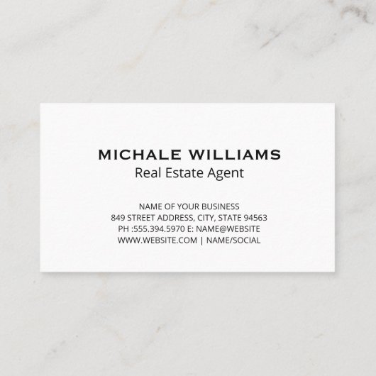 シンプルホームロゴ |古いヴィンテージ背景 名刺 (裏面)