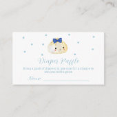 シンプルボイ団子おむつラッフルベビーシャワー エンクロージャーカード (正面)