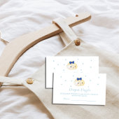 シンプルボイ団子おむつラッフルベビーシャワー エンクロージャーカード