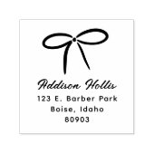 シンプルボウ差出人住所 セルフインキングスタンプ (デザイン)