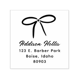 シンプルボウ差出人住所 セルフインキングスタンプ