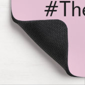 シンプルボスピンクザハッシュタグ名前をカスタムする マウスパッド (コーナー)