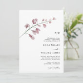 シンプルボタニカルエレガントな結婚式 招待状 (スタンド正面)