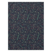 シンプルボタニカルベリーのクリスマスパターン テーブルクロス (正面)