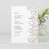 シンプルボタニカル結婚ボホズ 招待状 (スタンド正面)