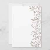 シンプルボタニカル結婚ボホズ 招待状 (裏面)