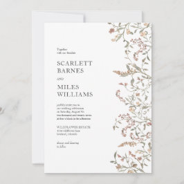 シンプルボタニカル結婚ボホズ 招待状