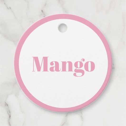 シンプルボトルラベル フェイバータグ (正面)