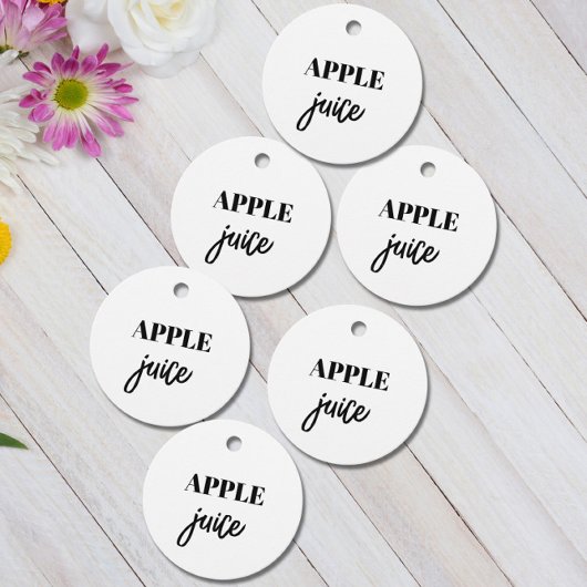 シンプルボトルラベル フェイバータグ