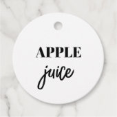 シンプルボトルラベル フェイバータグ (正面)