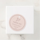 シンプルボヘミアン結婚バラフローラメッセージカード フェイバータグ (インサイチュ)