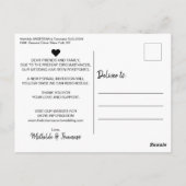 シンプルボヘミアン脚本フローラ新規計画 ポストカード (裏面)