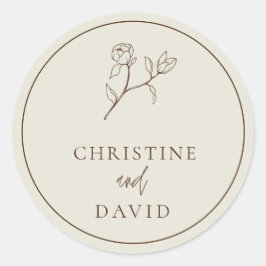 シンプルボヘ結婚ミアンフローラ ラウンドシール