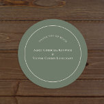 シンプルボホアーチセージ結婚グリーン ラウンドシール<br><div class="desc">このシンプルBoho Arch Sage Green's Thanks Youクラシック Alun Round Stickerデザインは、ニュートラルアイボリーの洗練されたミュートのパレットと豪華なミックスとラストテラコッタ、セージのグリーン、プラムのマッチオプションを備えている。タイポグラフィと優しいアーチシンプルの控えめなエレガンスは、クラシックミニマリストなスタイリングで心地よい洗練された美意識を作り出す。コーディネート無料カラーオプションは、すべての味のための幅広いルックスを提供する。美しい又はヴィンテージモダンのカジュアル、シックなブライダルシャワー結婚、またはその他の特別な機会に最適。全てのデザインと同様もしに、質問や特別なリクエストなどがあり頼ます。</div>