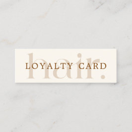 シンプルボホエレガントブラウン美しいフラット ロイヤリティカード