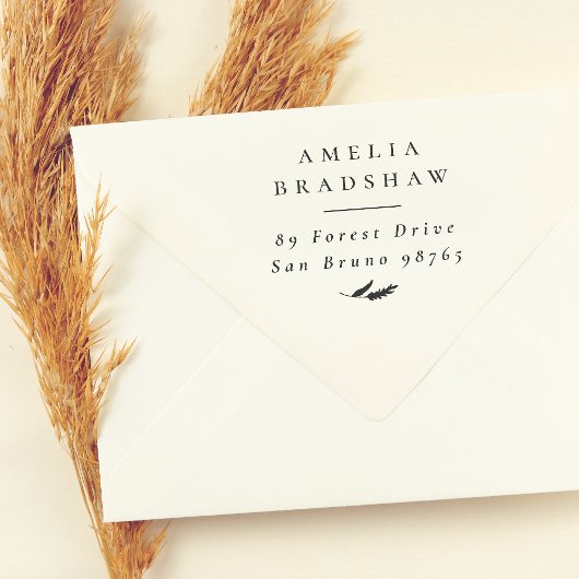 シンプルボホエレガントリグ差出人住所 セルフインキングスタンプ