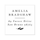 シンプルボホエレガントリグ差出人住所 セルフインキングスタンプ (デザイン)