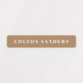 シンプルボホカモフラージュ防水名 ラベル (デザイン1)