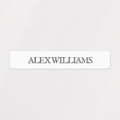 シンプルボホタイプライター |防水名ラベル ラベル (デザイン1)