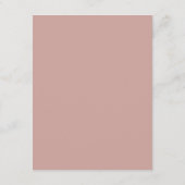 シンプルボホダスティバラタイポグラフィ結婚ズ詳細 エンクロージャーカード (裏面)