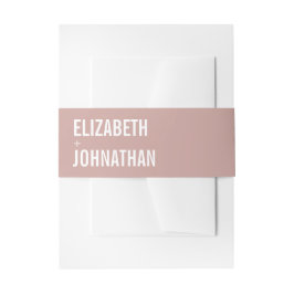 シンプルボホダスティバラタイポグラフィ結婚ズ 招待状ベリーバンド