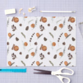 シンプルボホドライドオレンジウォーター色クリスマス 薄葉紙 (クラフト)