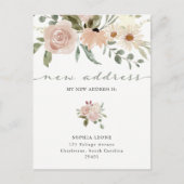 シンプルボホニュートラルフローラ |お知らせ 案内ポストカード (正面)