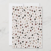 シンプルボホバタフライブルゴーニュとトープ結婚ズ 招待状 (裏面)