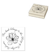 シンプルボホフラワーカスタム手書き本 ラバースタンプ (押印)