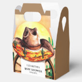 シンプルボホブートカウボーイベビーシャワー フェイバーボックス (オープン)