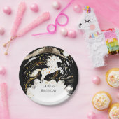 シンプルボホホース誕生日 ペーパープレート (パーティー)